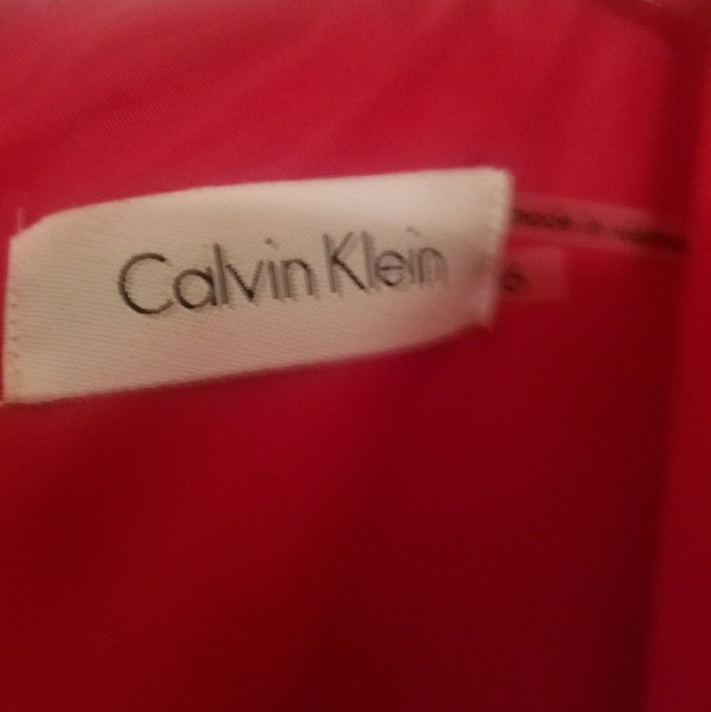 Calvin Klein size 6 red dress